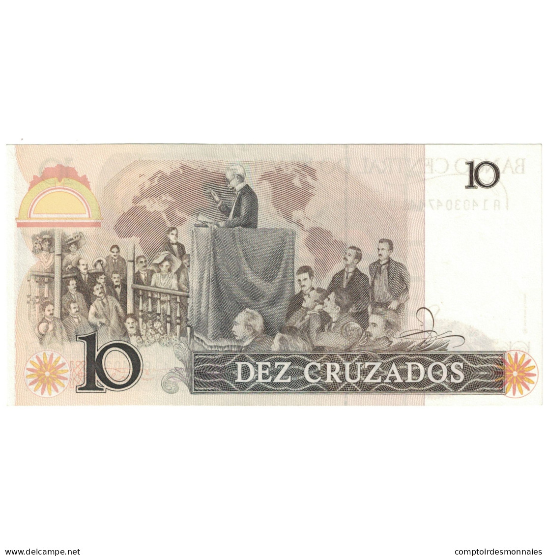 Billet, Brésil, 10 Cruzados, Undated (1986-87), KM:209a, NEUF - Brésil
