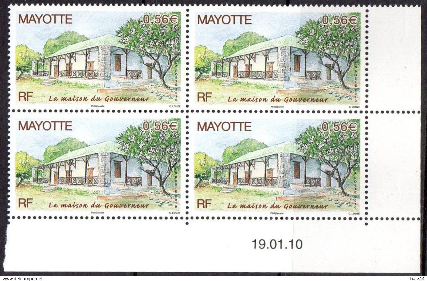 Mayotte Coin Daté YT 234 La Maison Du Gouverneur Architecture Coloniale - Ungebraucht