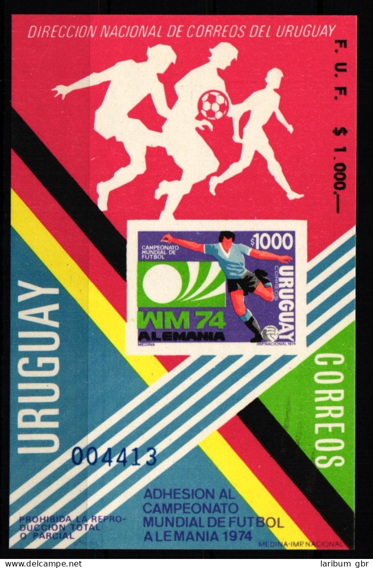Uruguay 1304 Postfrisch Als Blockausgabe Fußball #KO211 - Uruguay