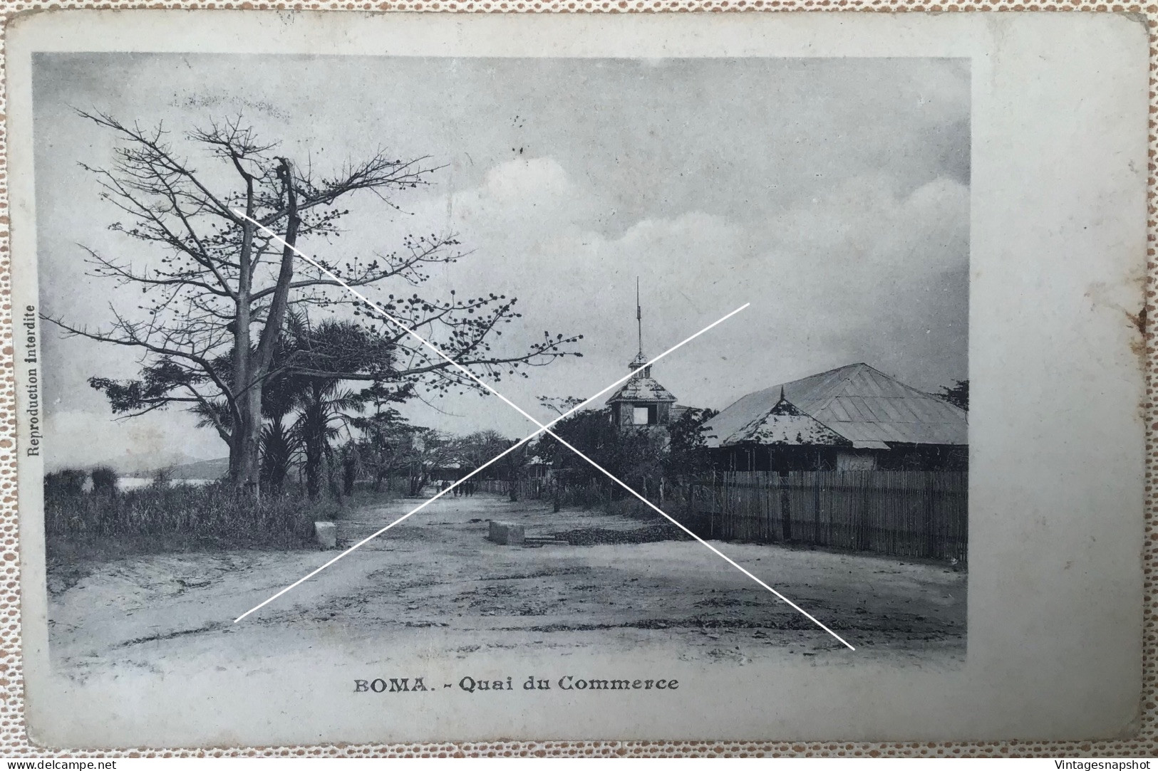 CONGO BELGE BELGISCH KONGO BOMA Quai Du Commerce CP PK Postée En 1910 - Belgisch-Congo