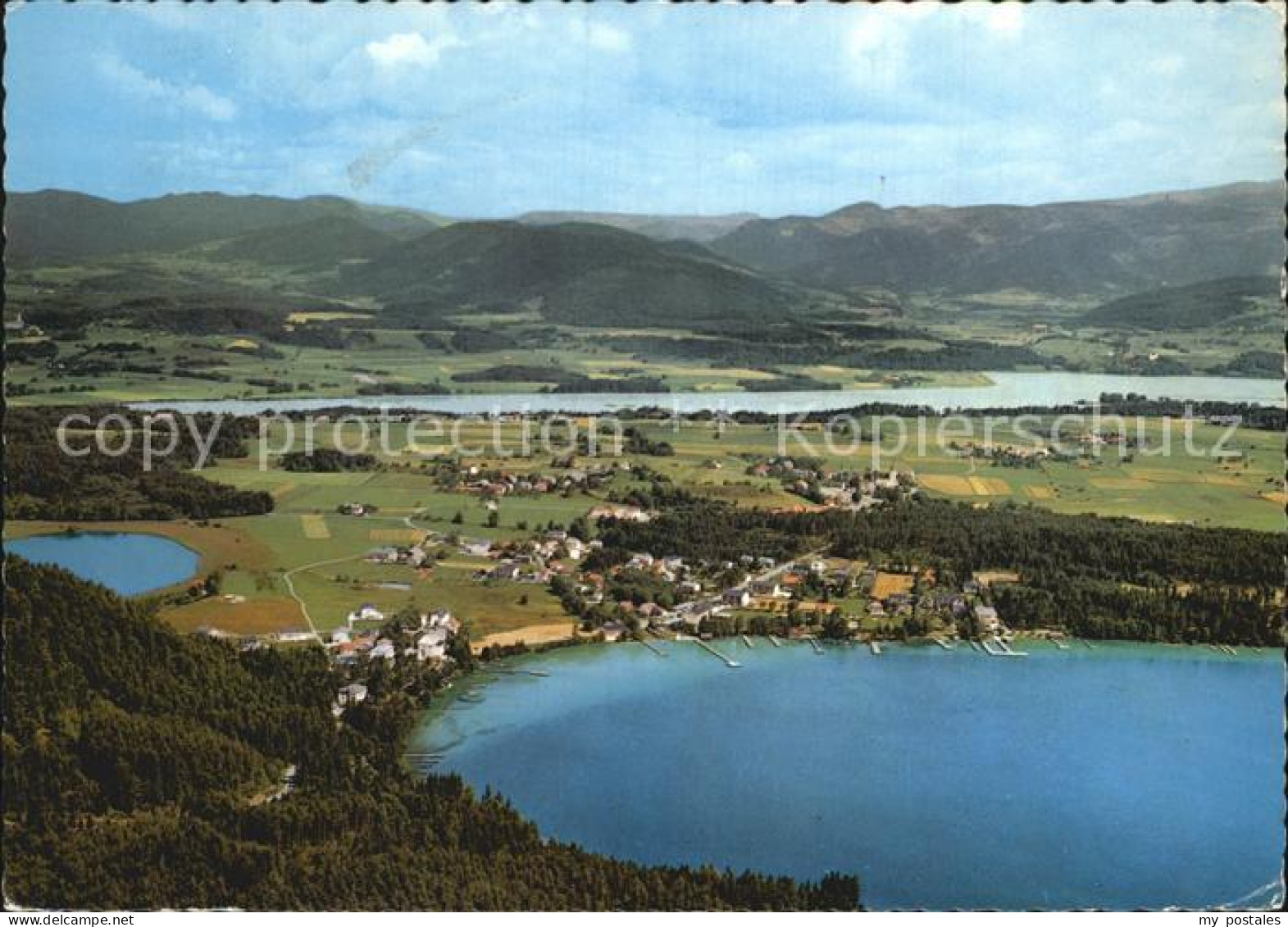 72496639 Seelach Klopeinersee Kleinsee Stausee Fliegeraufnahme St. Kanzian Am Kl - Andere & Zonder Classificatie