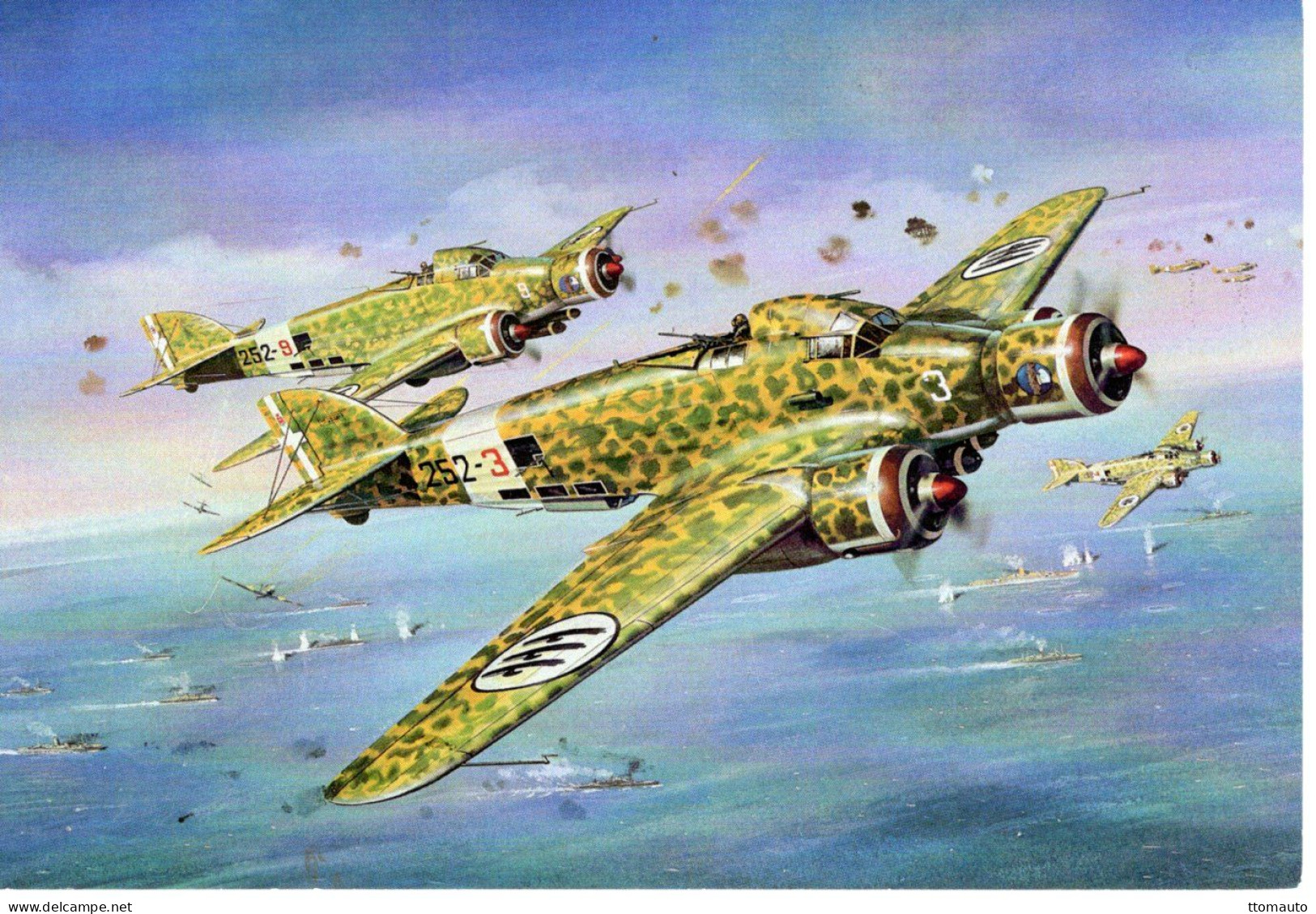 Unidentified Fighter Airplane  -  Art Card Modern - CPM - 1939-1945: 2nd War