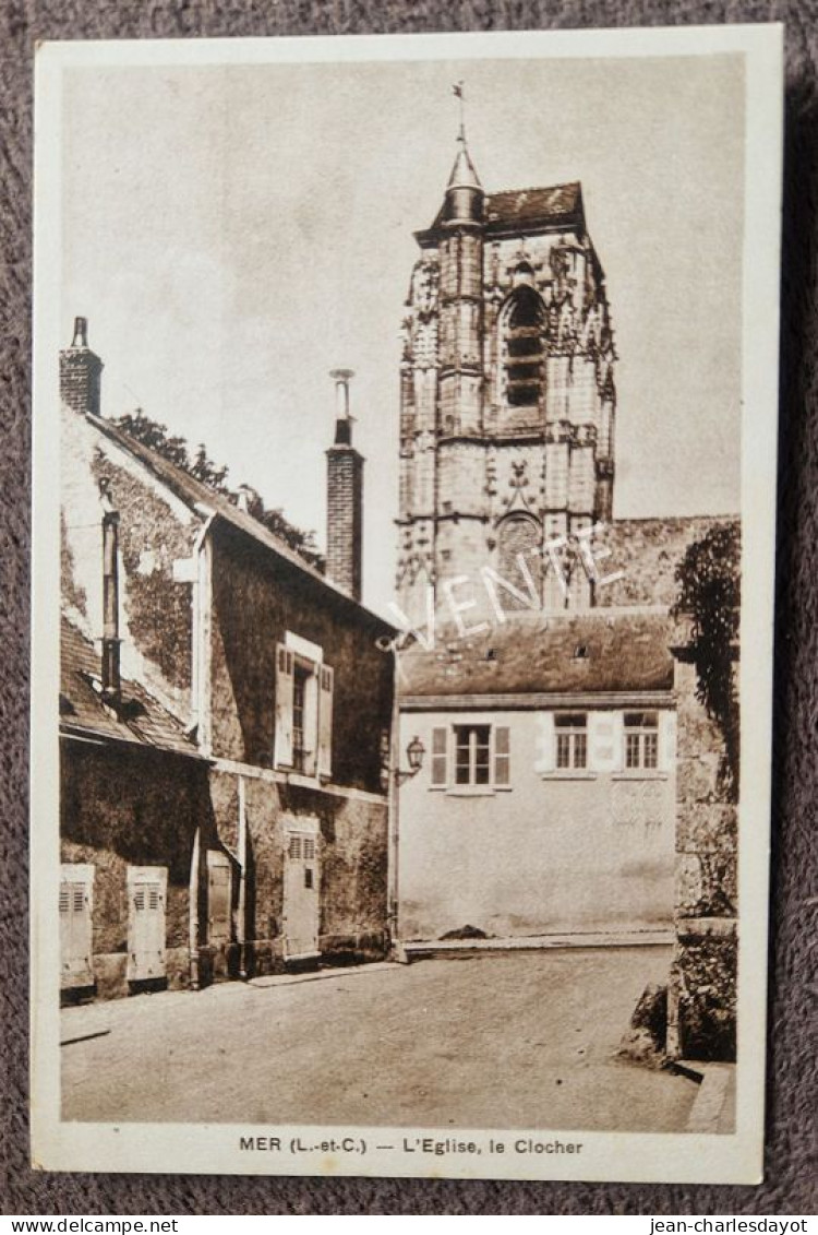 Carte Postale MER : église - Mer