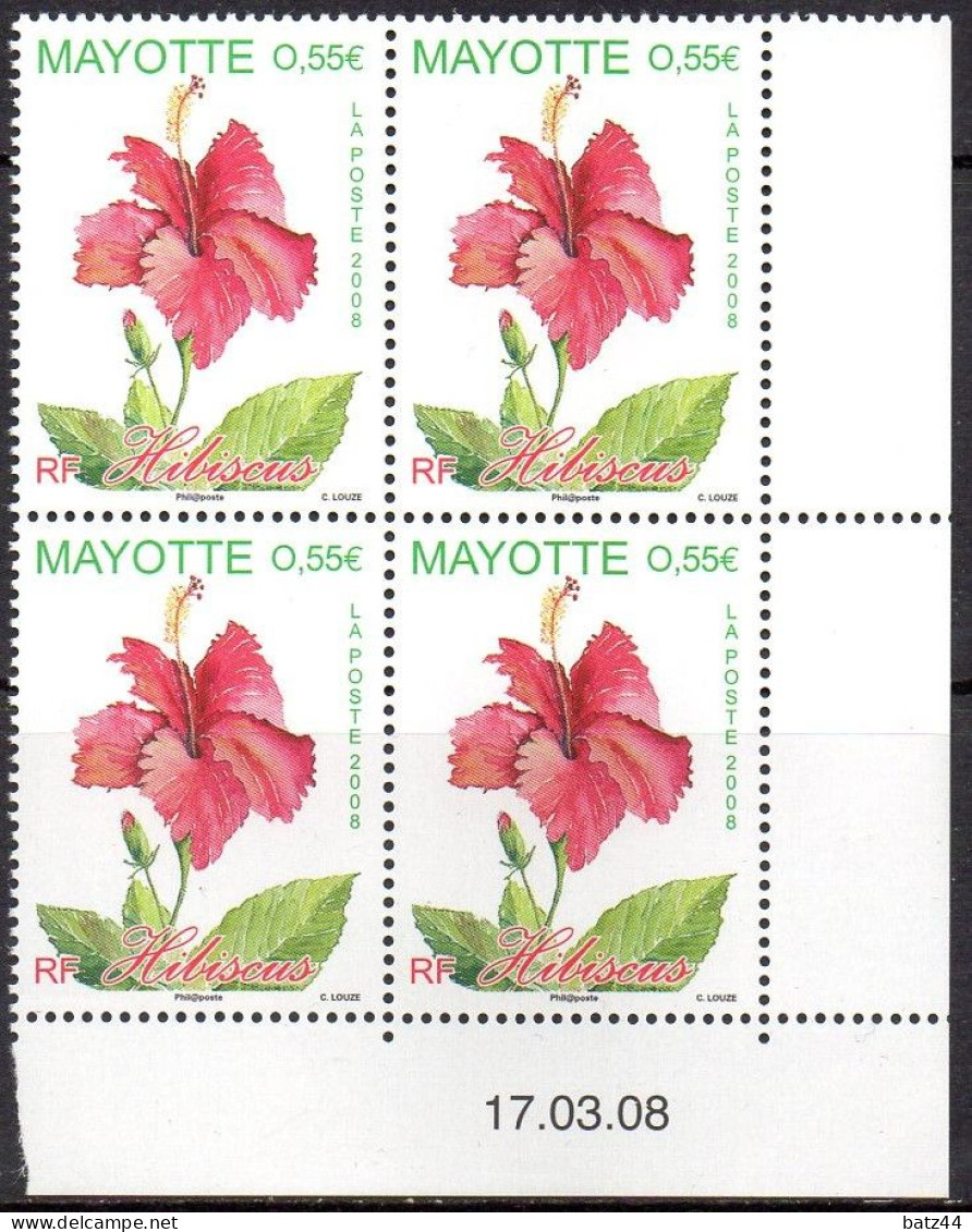 Mayotte Coin Daté YT 214 Fleur Hibiscus - Neufs