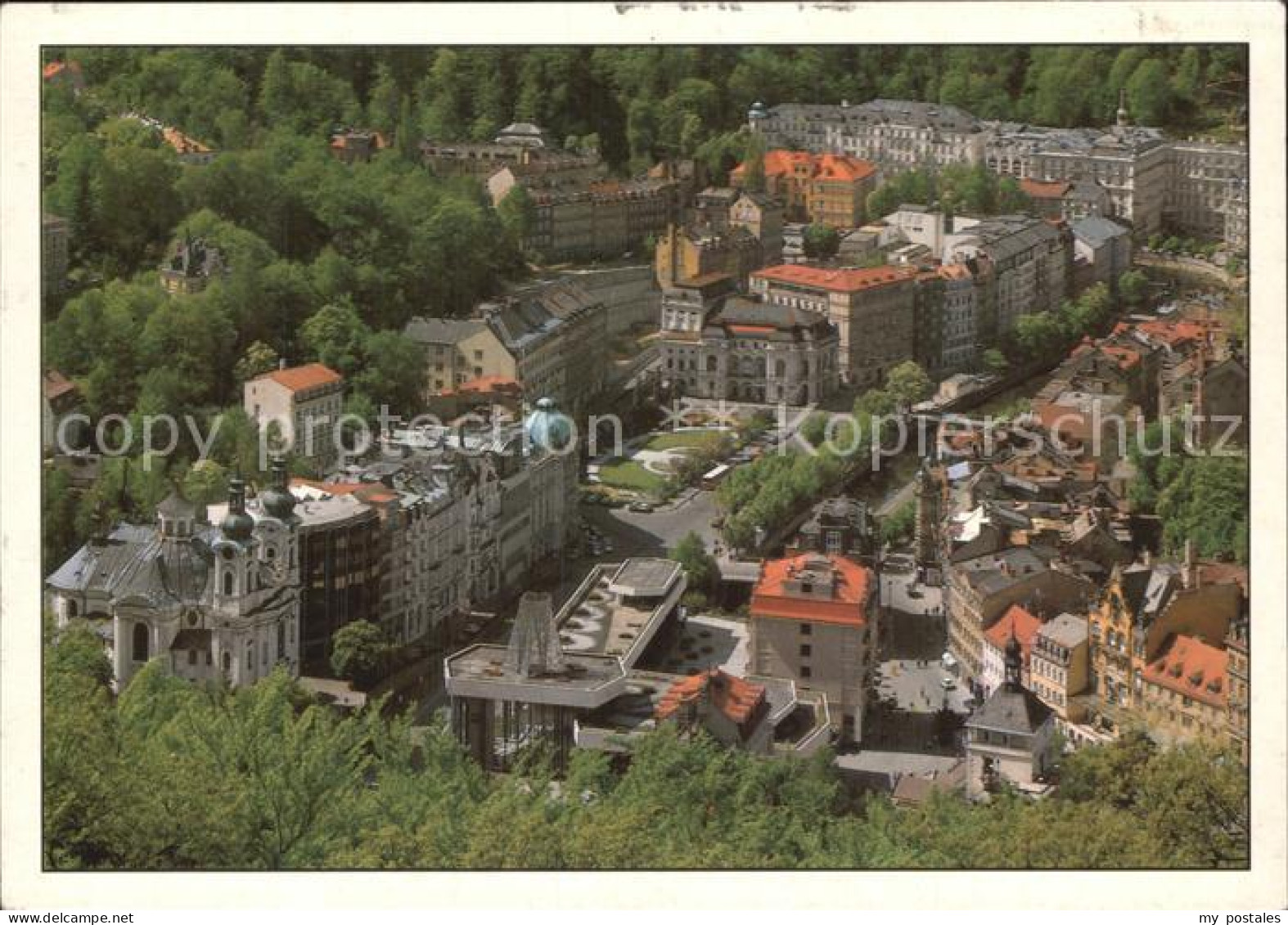 72496523 Karlovy Vary Ansicht Vom Berg Aus Kurhaeuser Hotels  - Czech Republic
