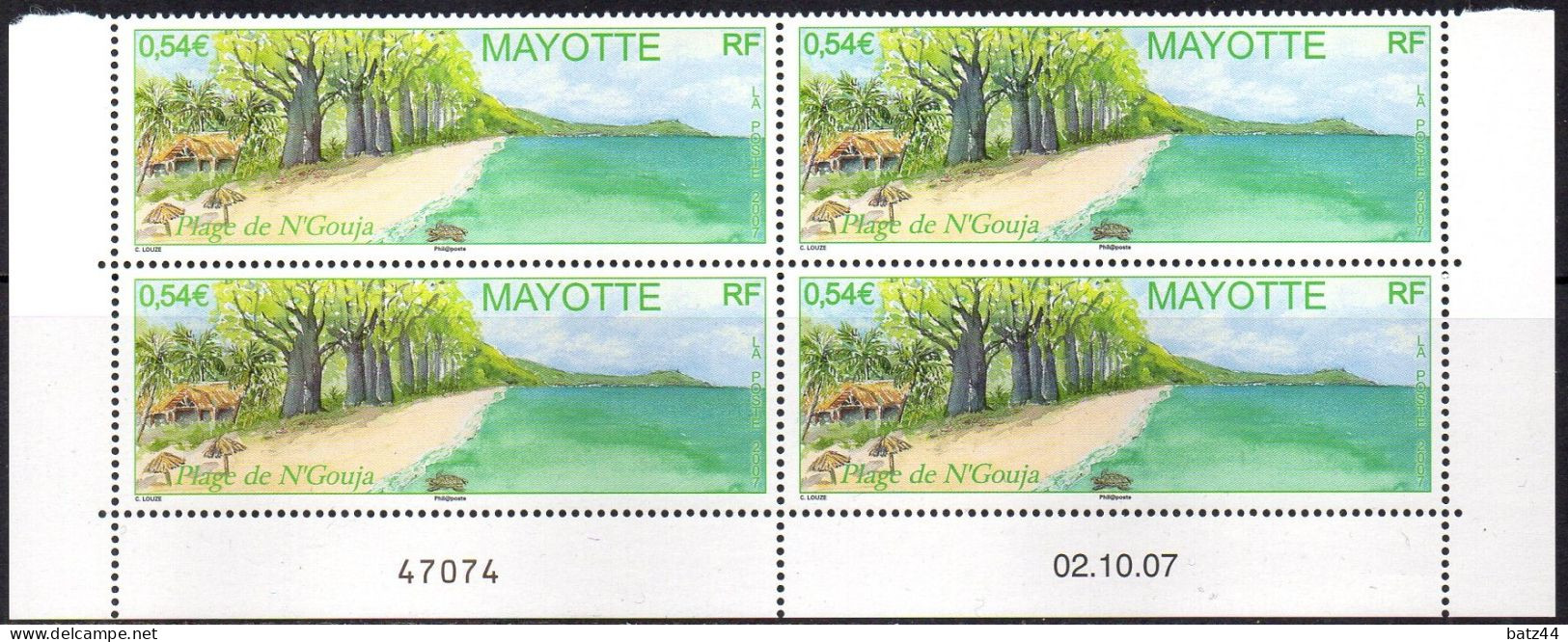 Mayotte Coin Daté YT 206 Plage De N'Gouja - Unused Stamps