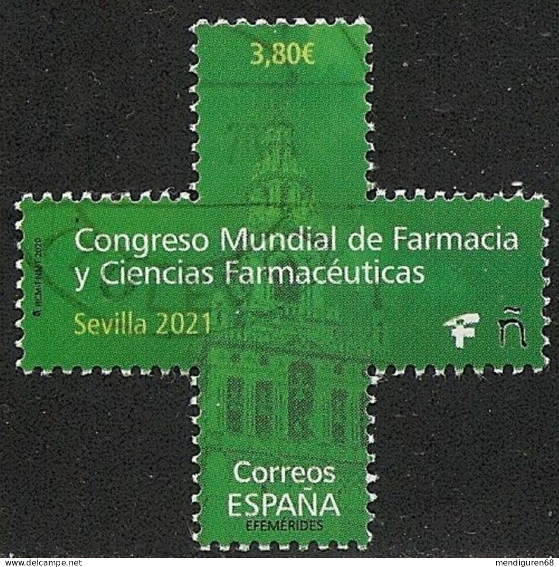 ESPAGNE SPANIEN SPAIN ESPAÑA 2020 WORLD PHARMACY CONGRESS CONGRESO MUNDIAL FARMACIA USED ED 5426 MI 5471 YT 5175 SC 4461 - Used Stamps