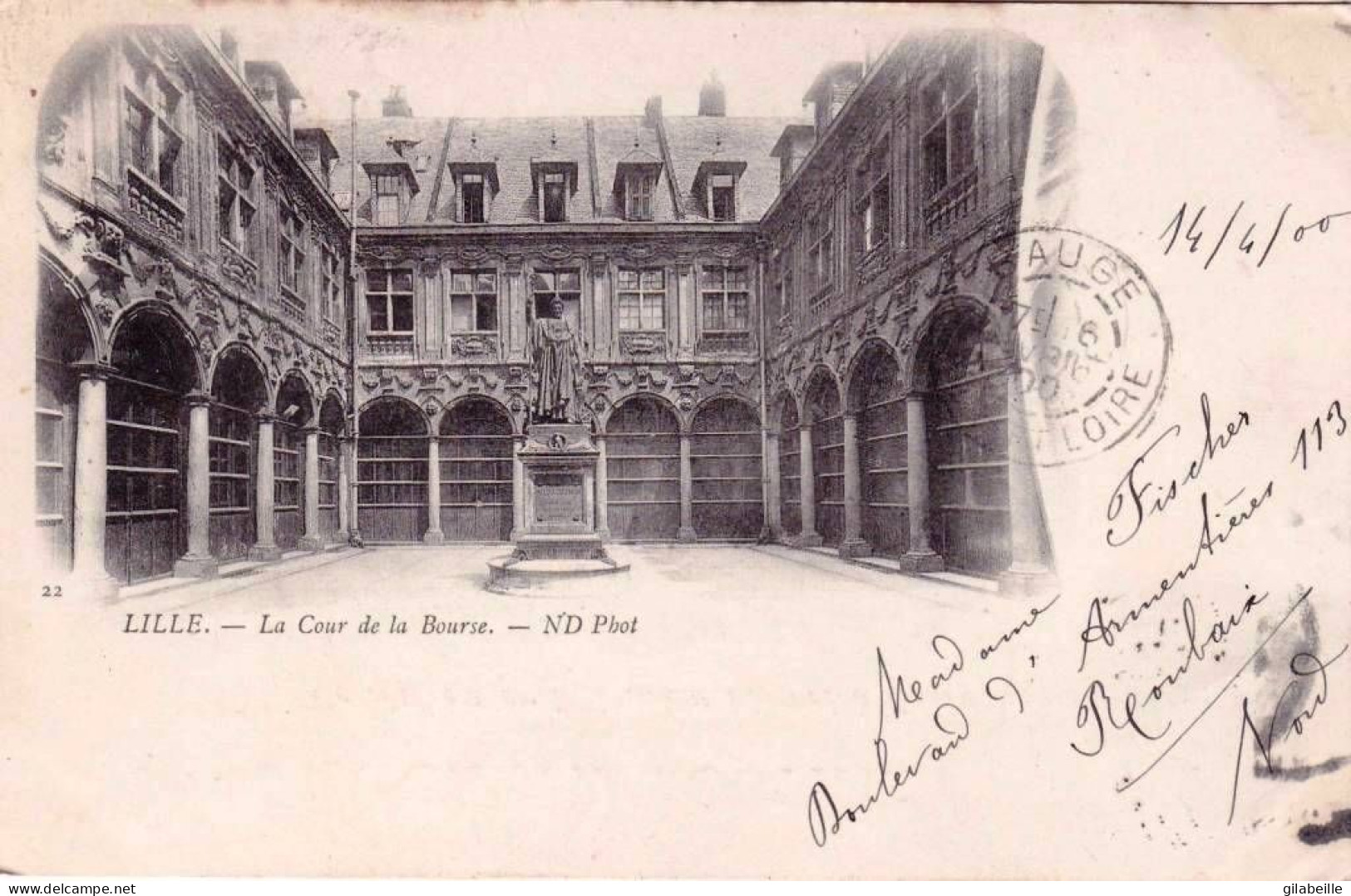 59 - Nord -  LILLE -  La Cour De La Bourse - Carte Precurseur 1900 - Lille