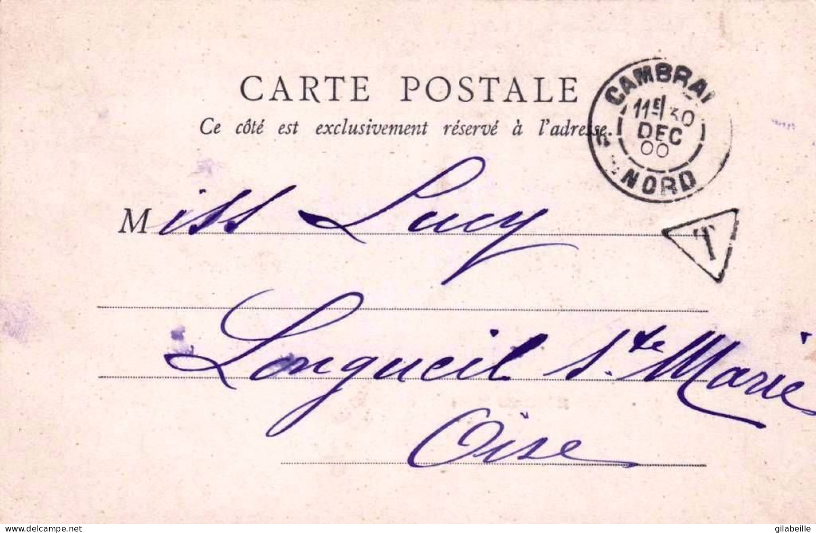 59 - Nord -  CAMBRAI - L Hotel De Ville  - Carte Precurseur 1900 - Cambrai