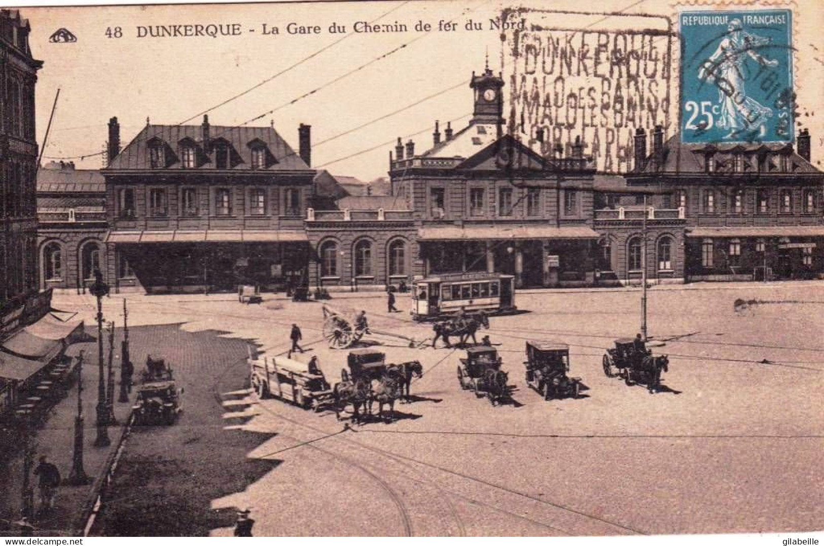 59 - Nord -  DUNKERQUE -  La Gare Du Chemin De Fer Du Nord - Dunkerque