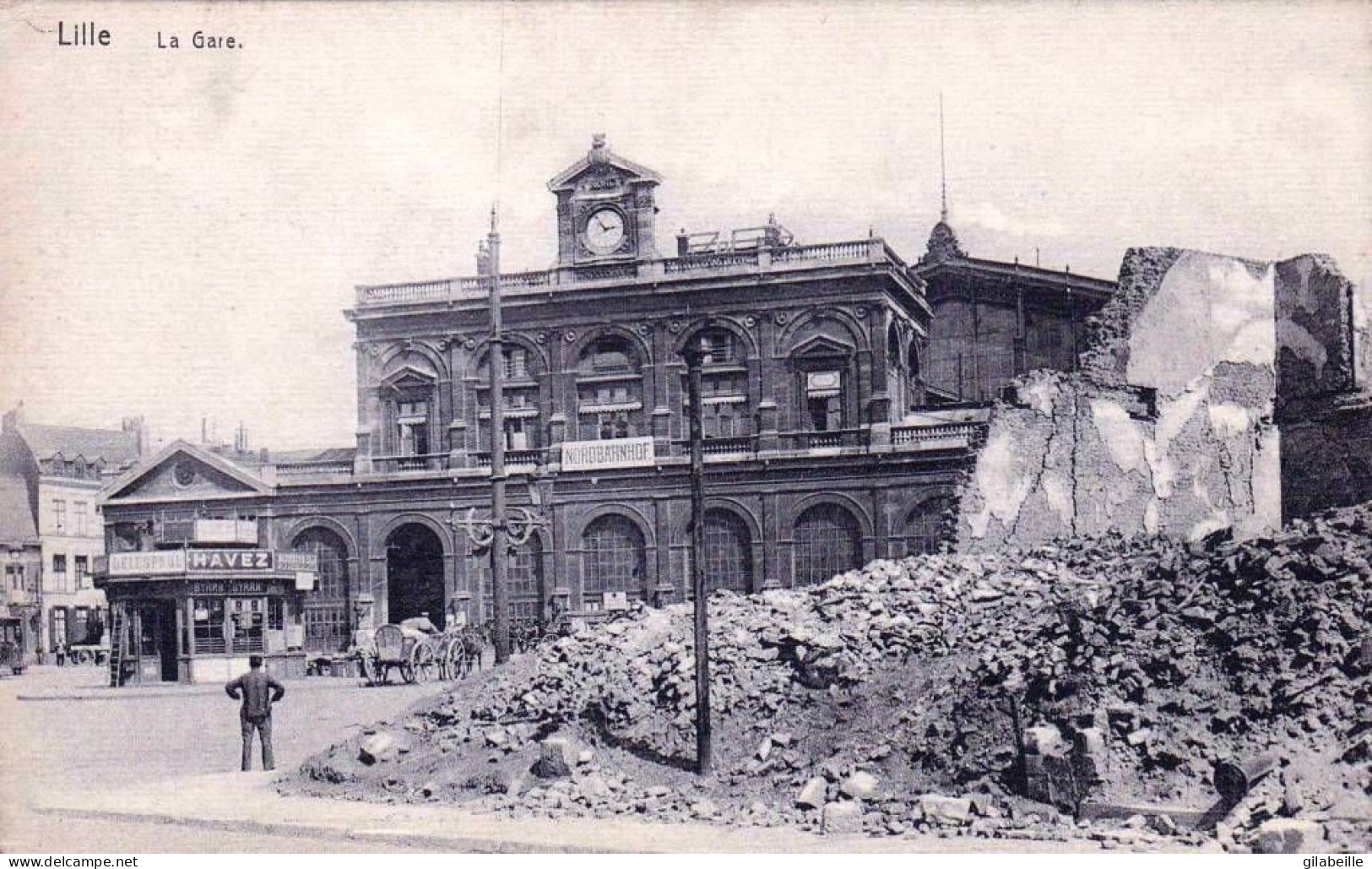 59 - Nord -  LILLE   - La Gare- Guerre 1914 - Lille