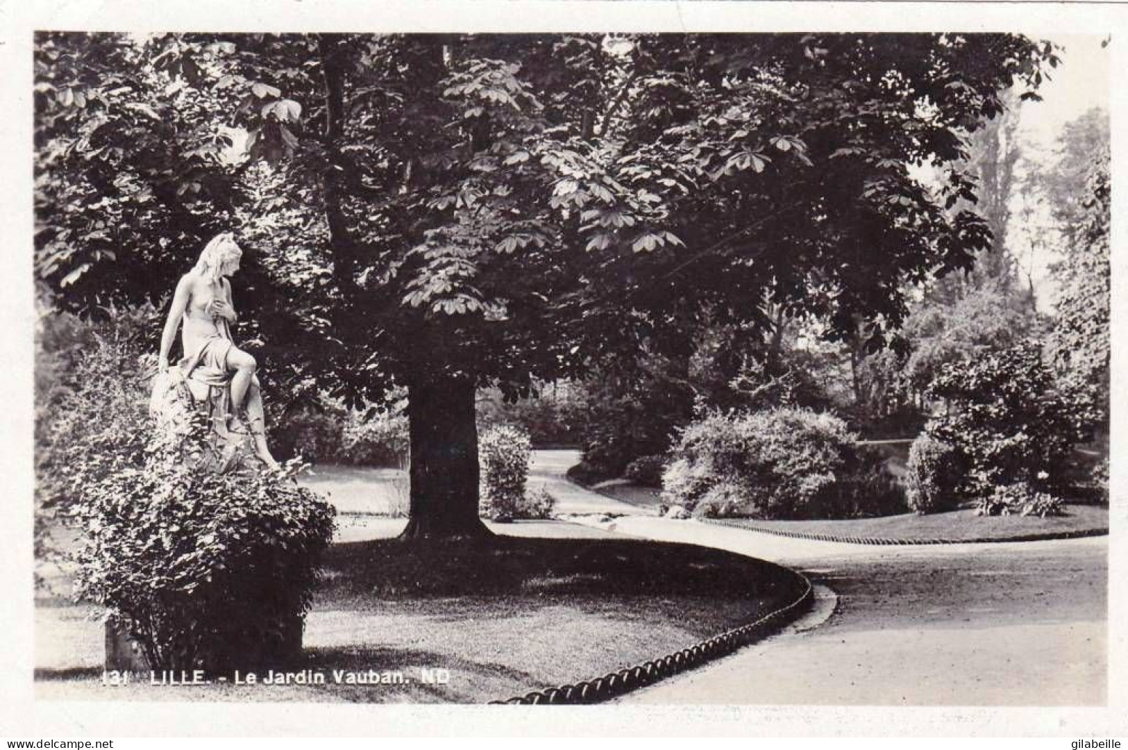 59 - Nord - LILLE -  Le Jardin Vauban - Carte Glacée - Lille