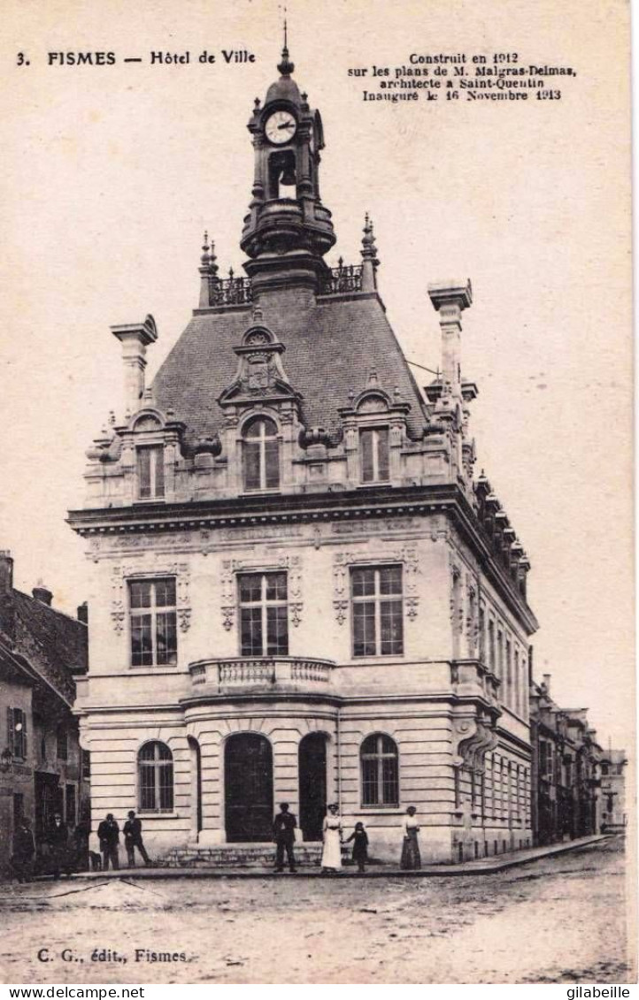 51 - Marne -  FISMES - Hotel De Ville - Fismes