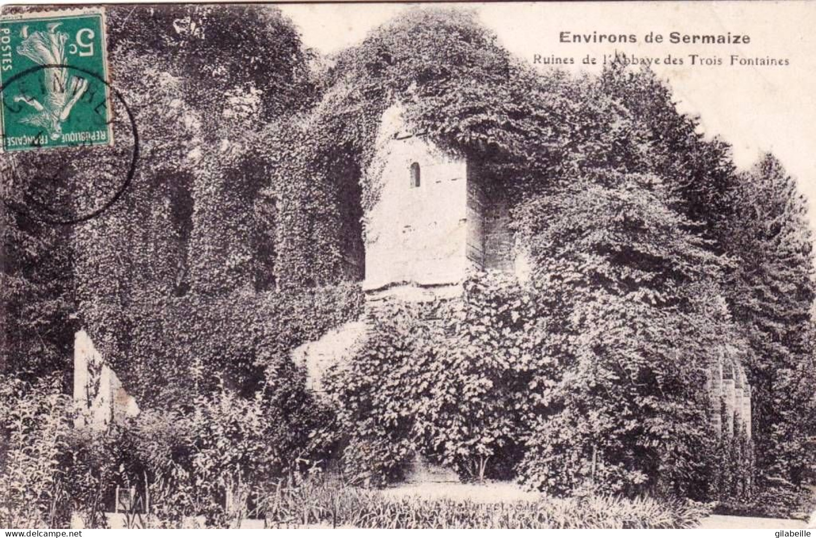51 - Marne -  Environs De SERMAIZE Les BAINS -  Ruines De L Abbaye Des Tois Fontaines - Sermaize-les-Bains