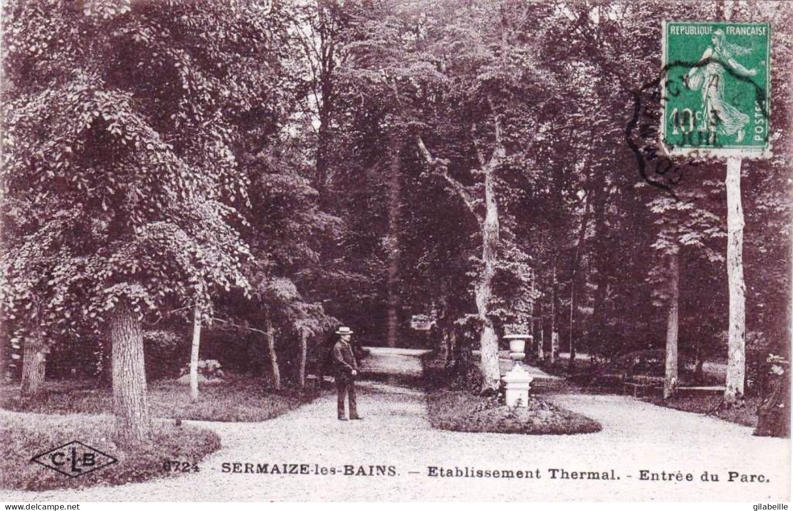 51 - Marne -  SERMAIZE Les BAINS - Etablissement Thermal - Entrée Du Parc - Sermaize-les-Bains