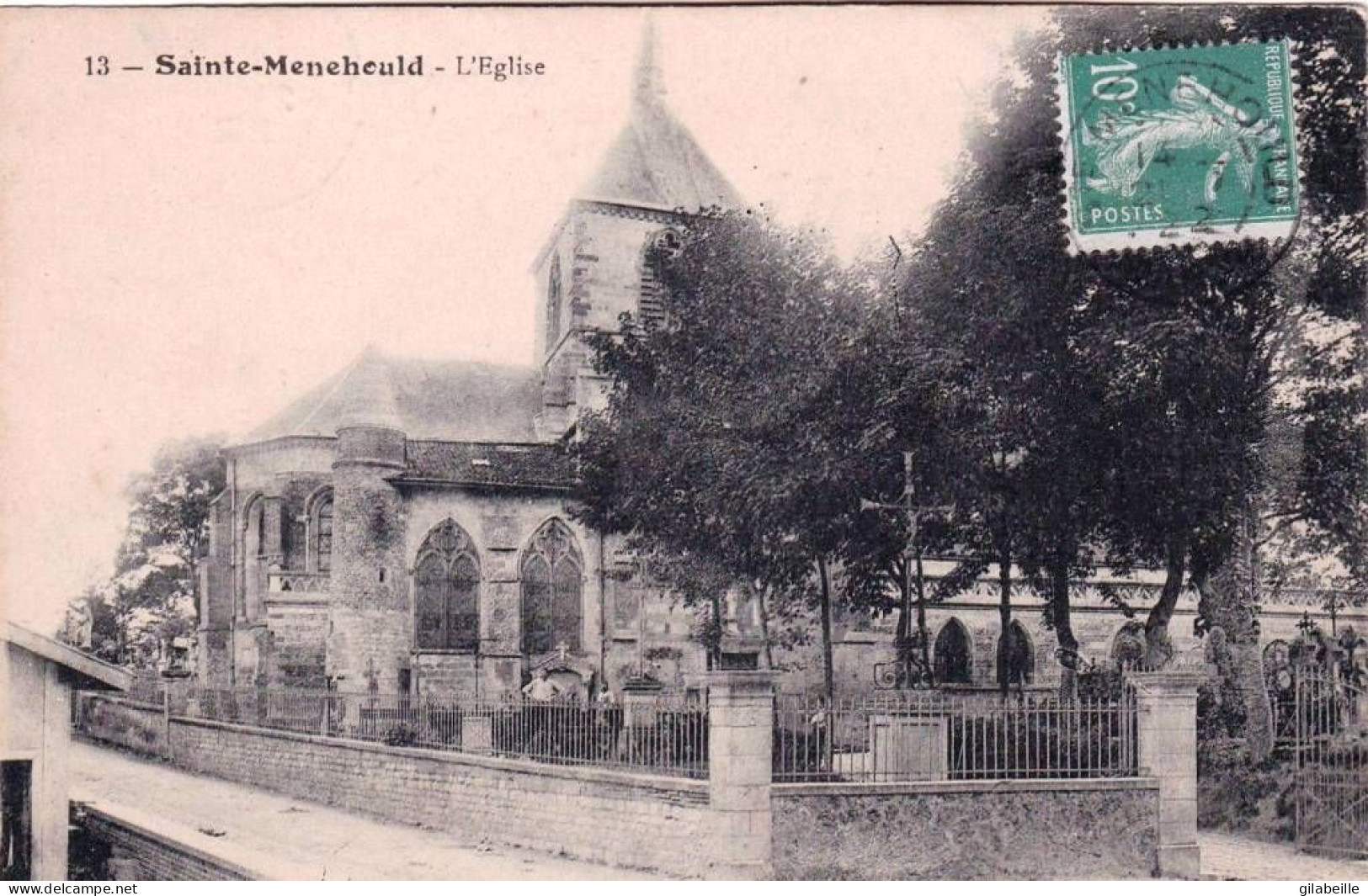 51 - Marne -  SAINTE MENEHOULD - L'église Et Le Cimetiere - Sainte-Menehould