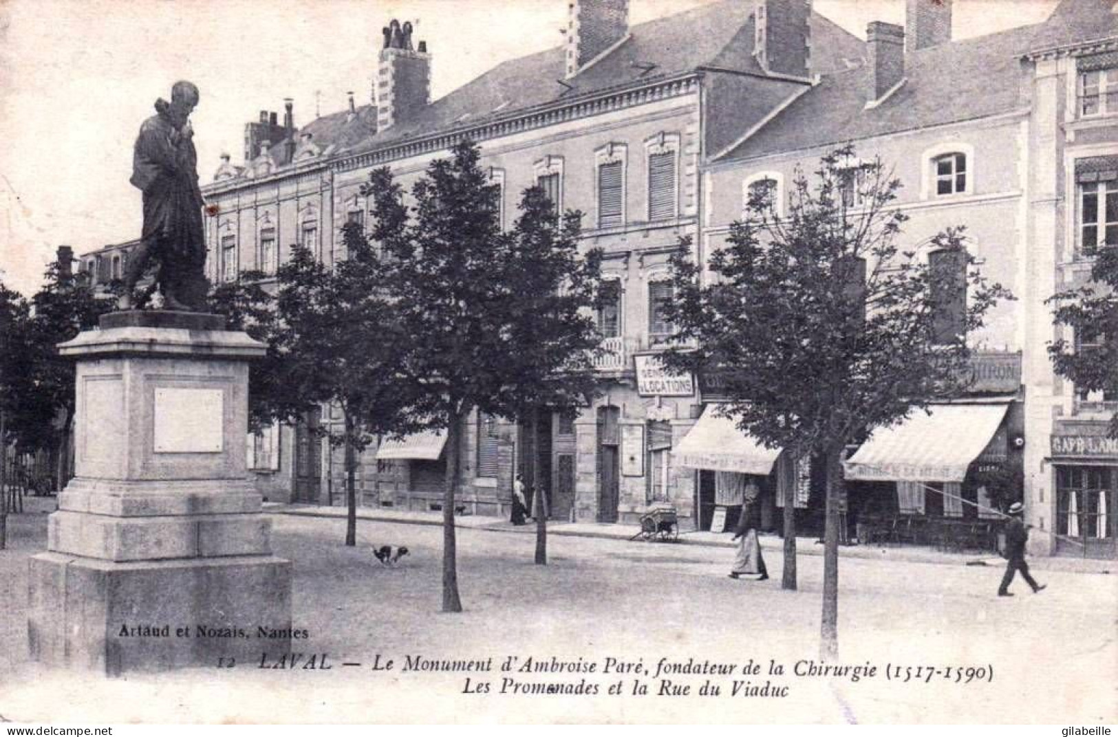 53 - Mayenne -  LAVAL -  Le Monument D Ambroise Paré Fondateur De La Chirurgie - Laval
