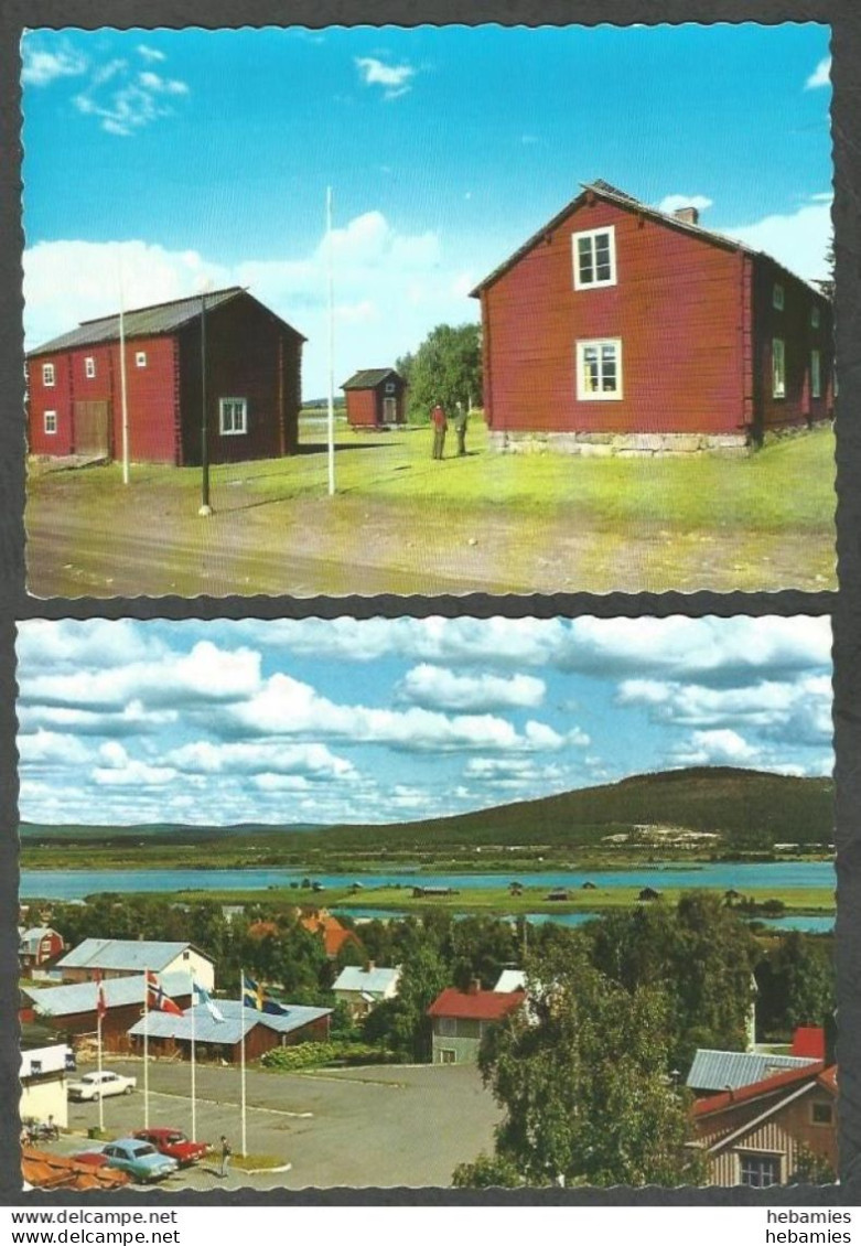 ÖVERTORNEÅ - MATARENKI - 2 POSTCARDS LOT - SWEDEN - SVERIGE - - Schweden