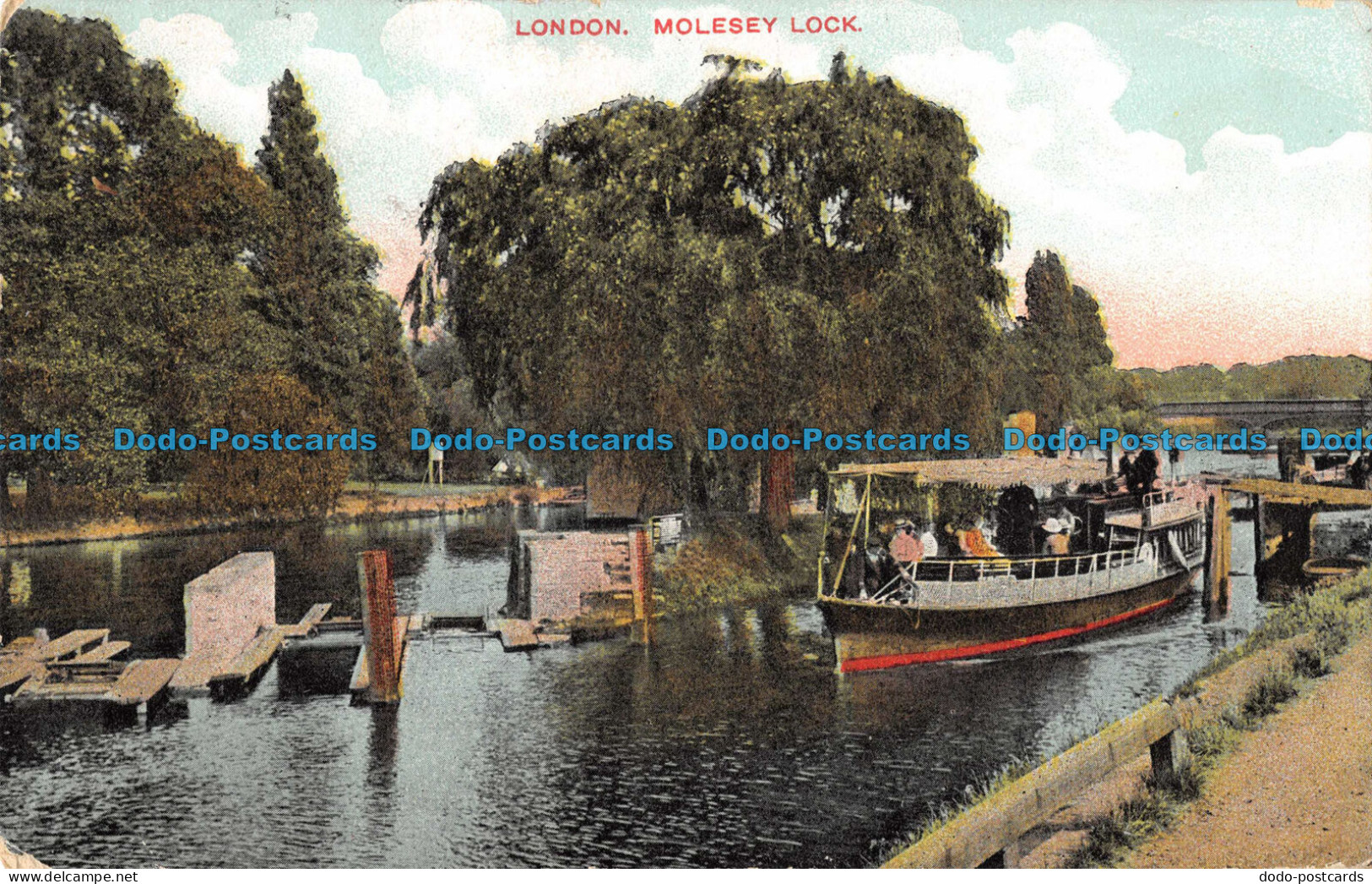 R098528 London. Molesey Lock. Charles Martin. 1905 - Other & Unclassified