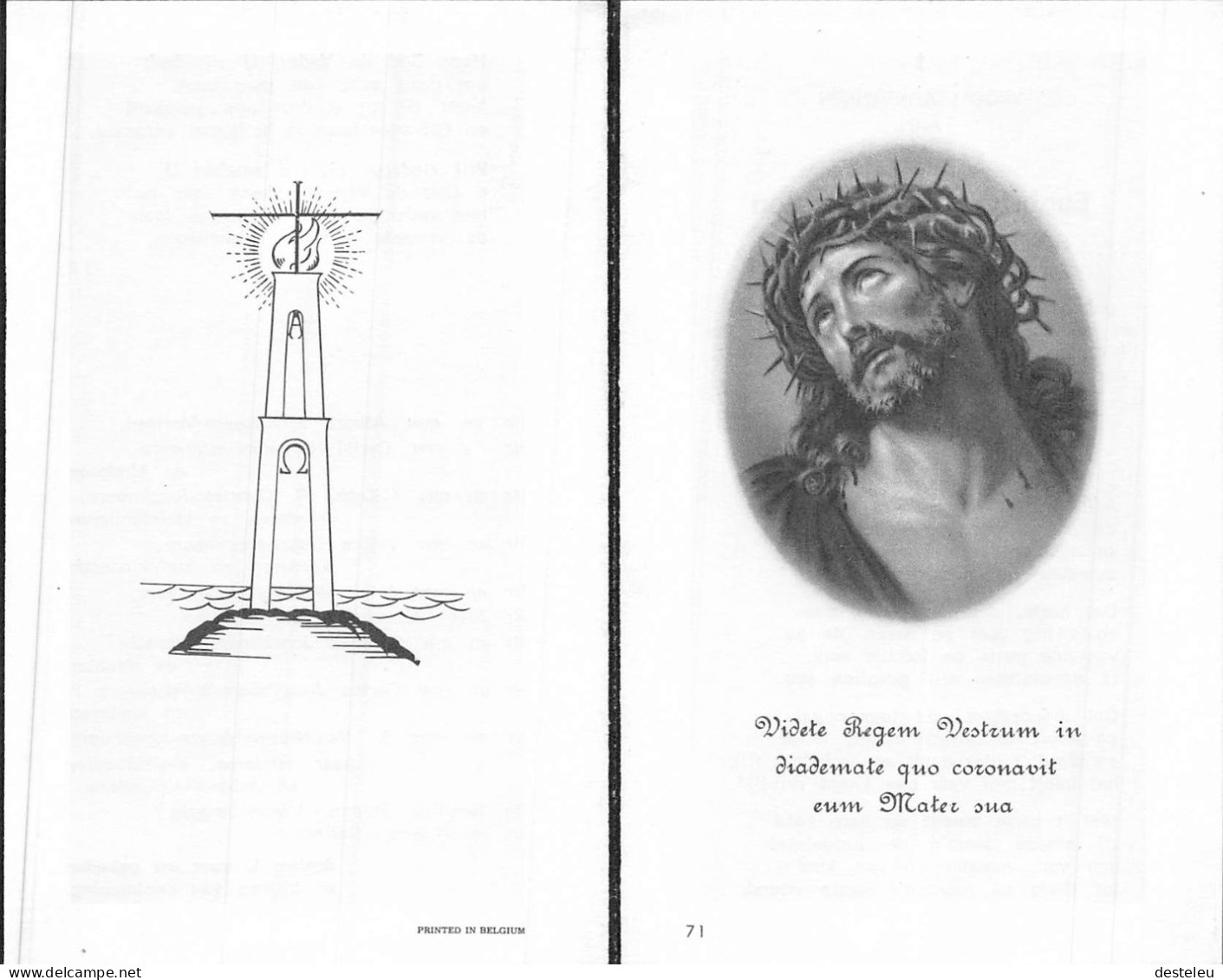 Doodsprentje / Image Mortuaire Euphrasie Foulon - Jonckheere - Heule Roeselare 1891-1971 - Overlijden