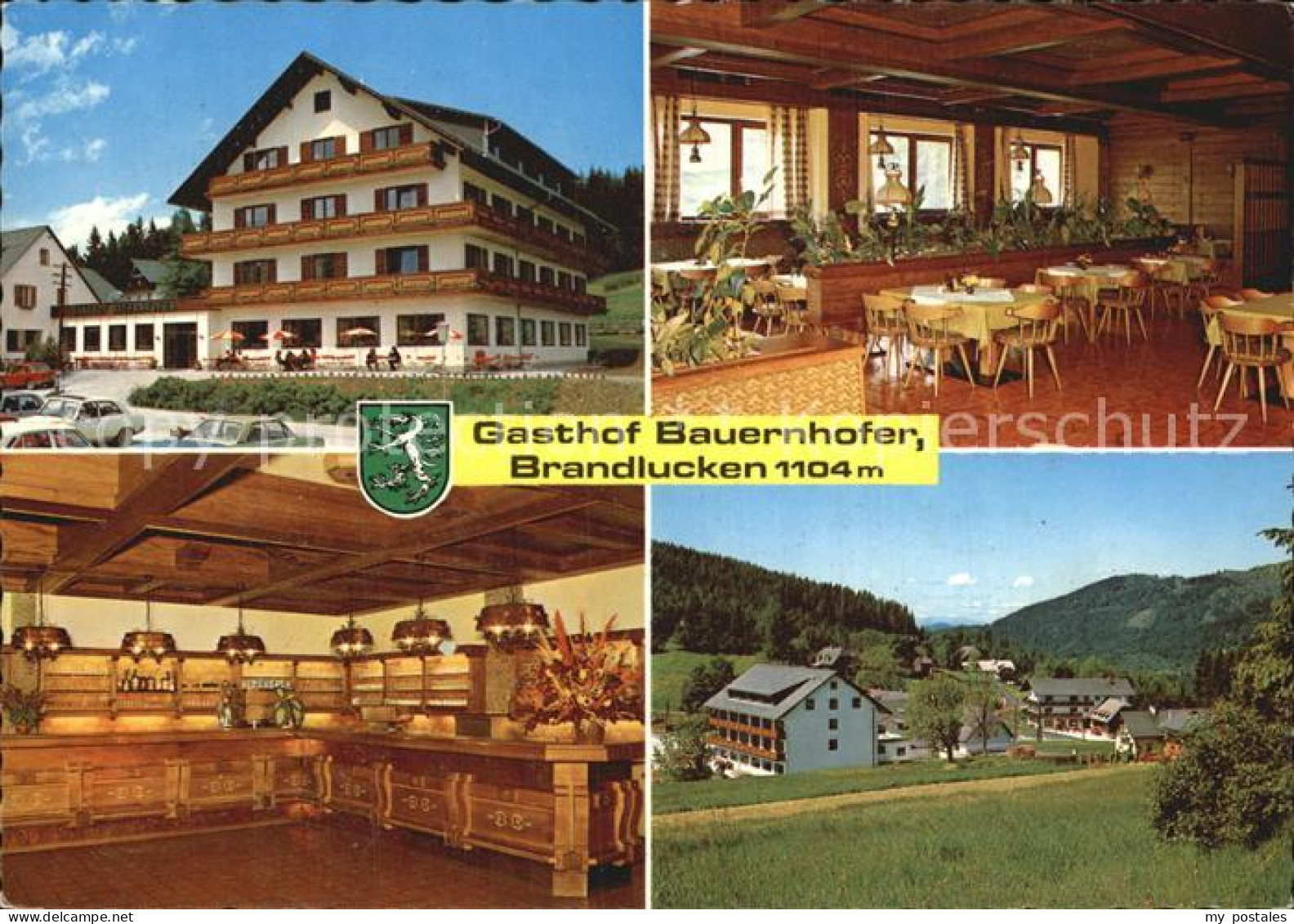 72496210 Brandlucken Gasthof Bauernhofer Gastraum Bar Panorama Heilbrunn Naintsc - Autres & Non Classés