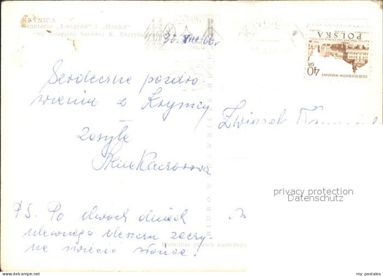 72496195 Krynica Gorska Sanatoria Lwigrod I Hanka Krynica Gorska - Poland