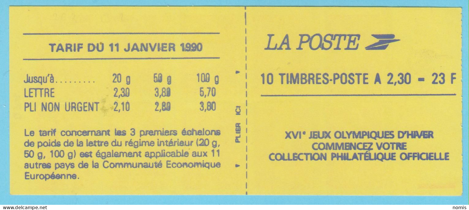 J.P.S. 01/24 - N°13 - France - Carnet 10 TP  Adhésif - N° 2630 C 2 - Livraison Offerte - Modern : 1959-...