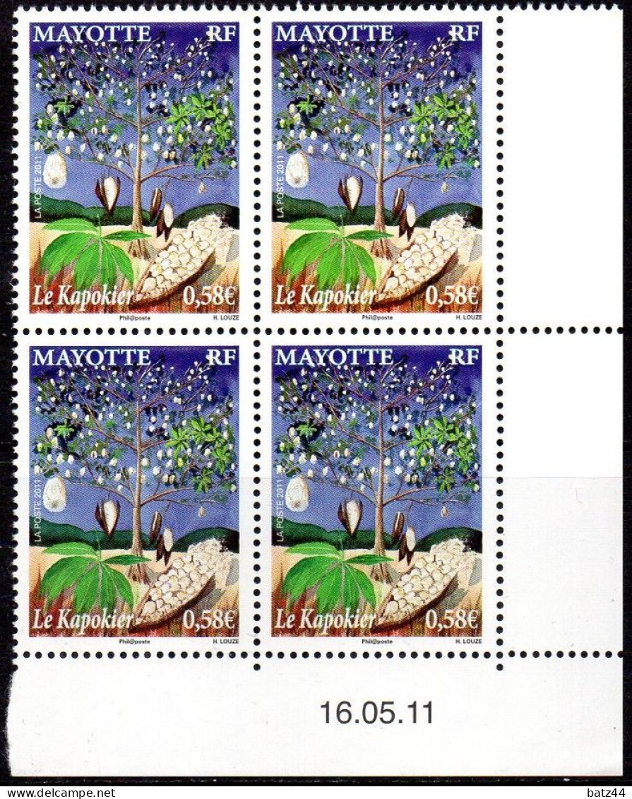 Mayotte Coin Daté YT 253 Arbre Tree Le Kapokier - Unused Stamps