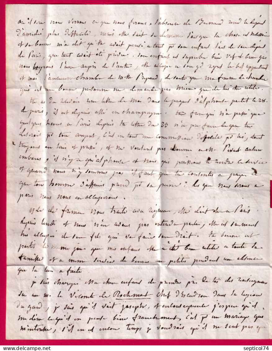 TRES BELLE CURIOSITE MARQUE P72P ST GERMAIN EN LAYE ROUGE + ST GERMAIN EN LAYE NOIR POUR BALE TAXE 4 SUISSE LETTRE - 1801-1848: Voorlopers XIX