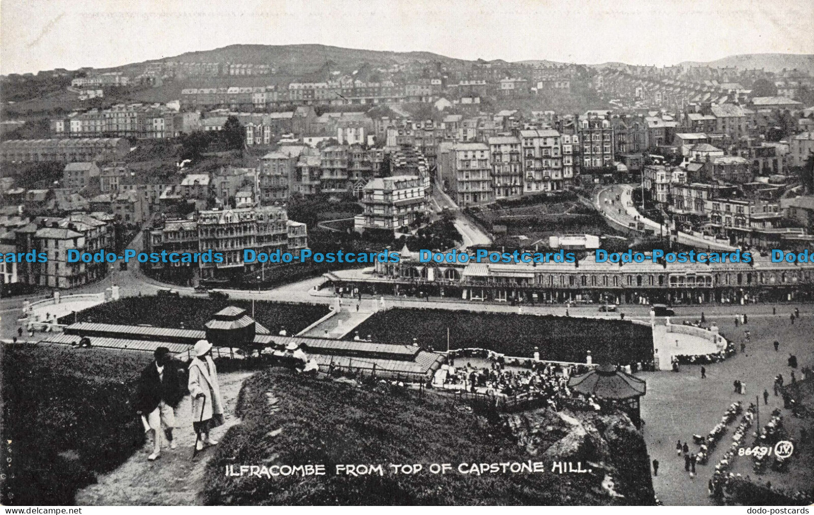 R098924 Ilfracombe From Top Of Capstone Hill. Valentines Bromotone Series - World