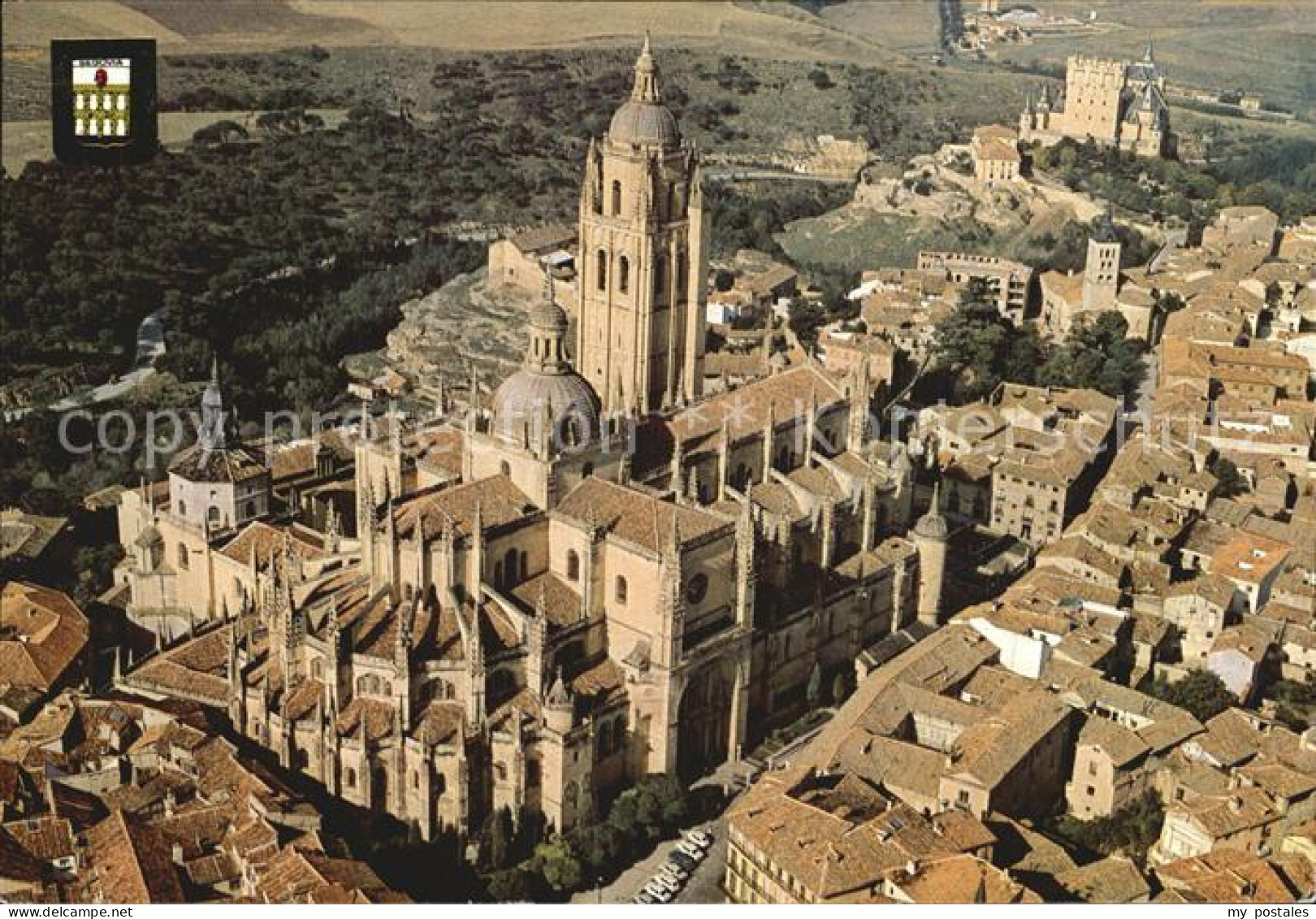 72496098 Segovia Catedral Vista Aerea Segovia - Andere & Zonder Classificatie