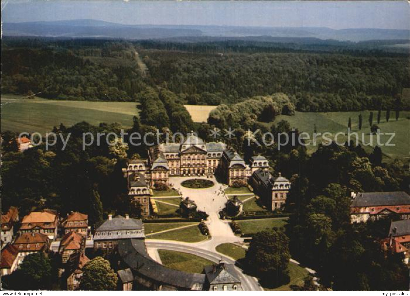 72496086 Arolsen Bad Fliegeraufnahme Residenzschloss Mit Tiergarten Arolsen - Bad Arolsen