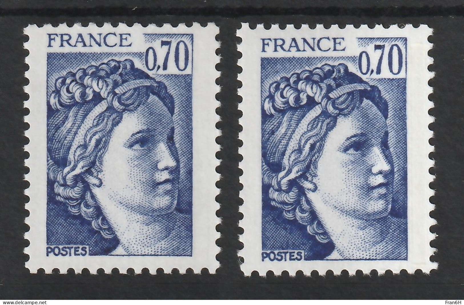 YT N° 2056a Sans Ph. - Neuf ** - MNH - Cote 600,00 € - 1977-1981 Sabine Of Gandon