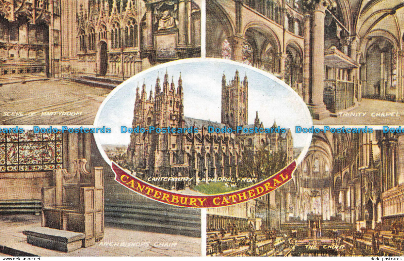 R098939 Canterbury Cathedral. Valesque. Valentine. Multi View - World