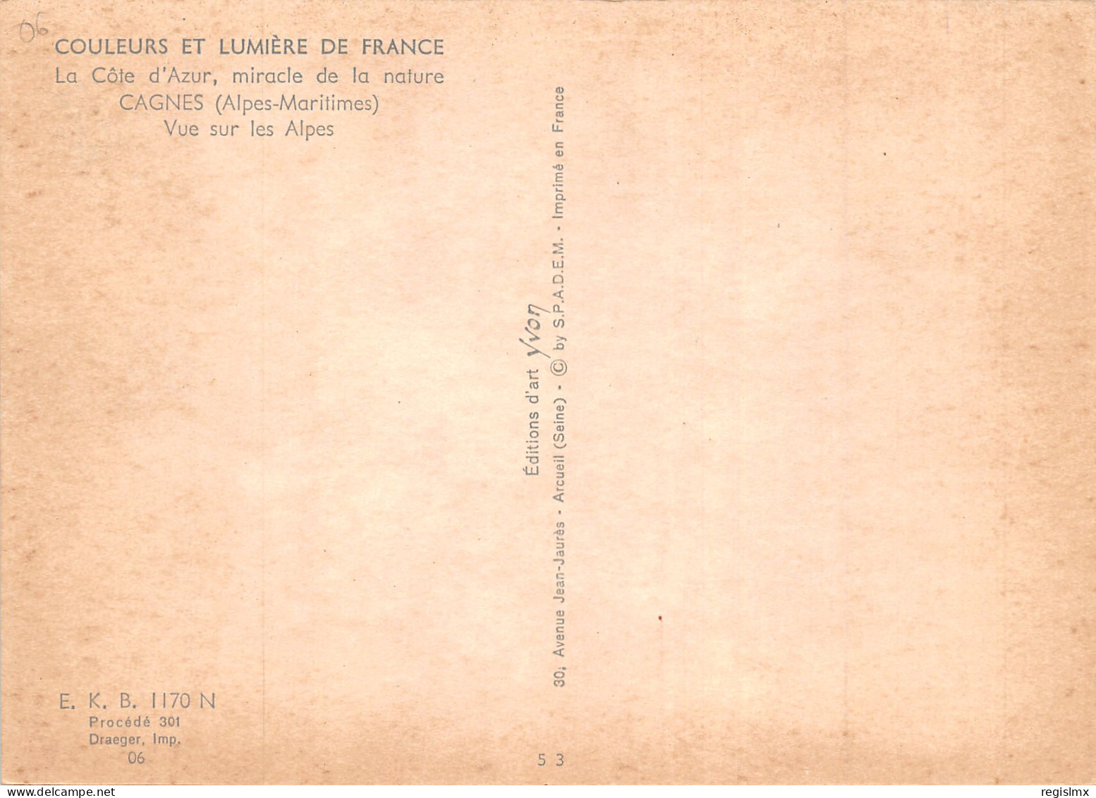 06-CAGNES SUR MER-N°340-B/0245 - Cagnes-sur-Mer