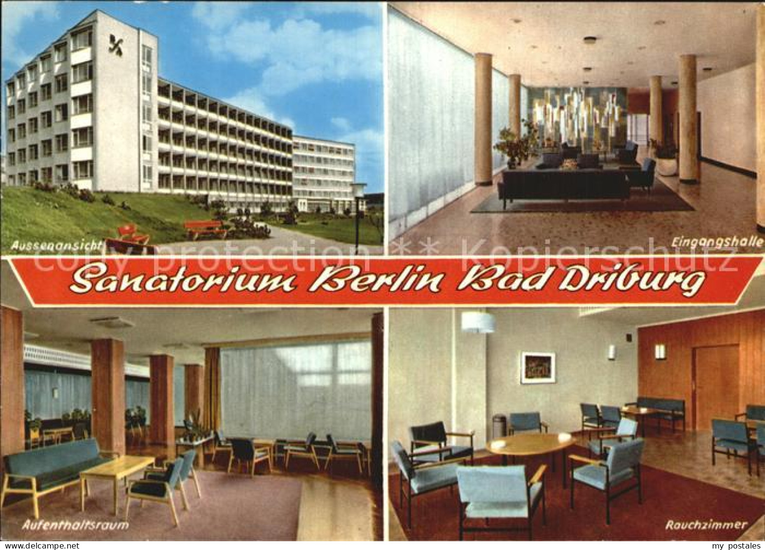 72495974 Bad Driburg Sanatorium Berlin Eingangshalle Aufenthaltsraum Raucherzimm - Bad Driburg