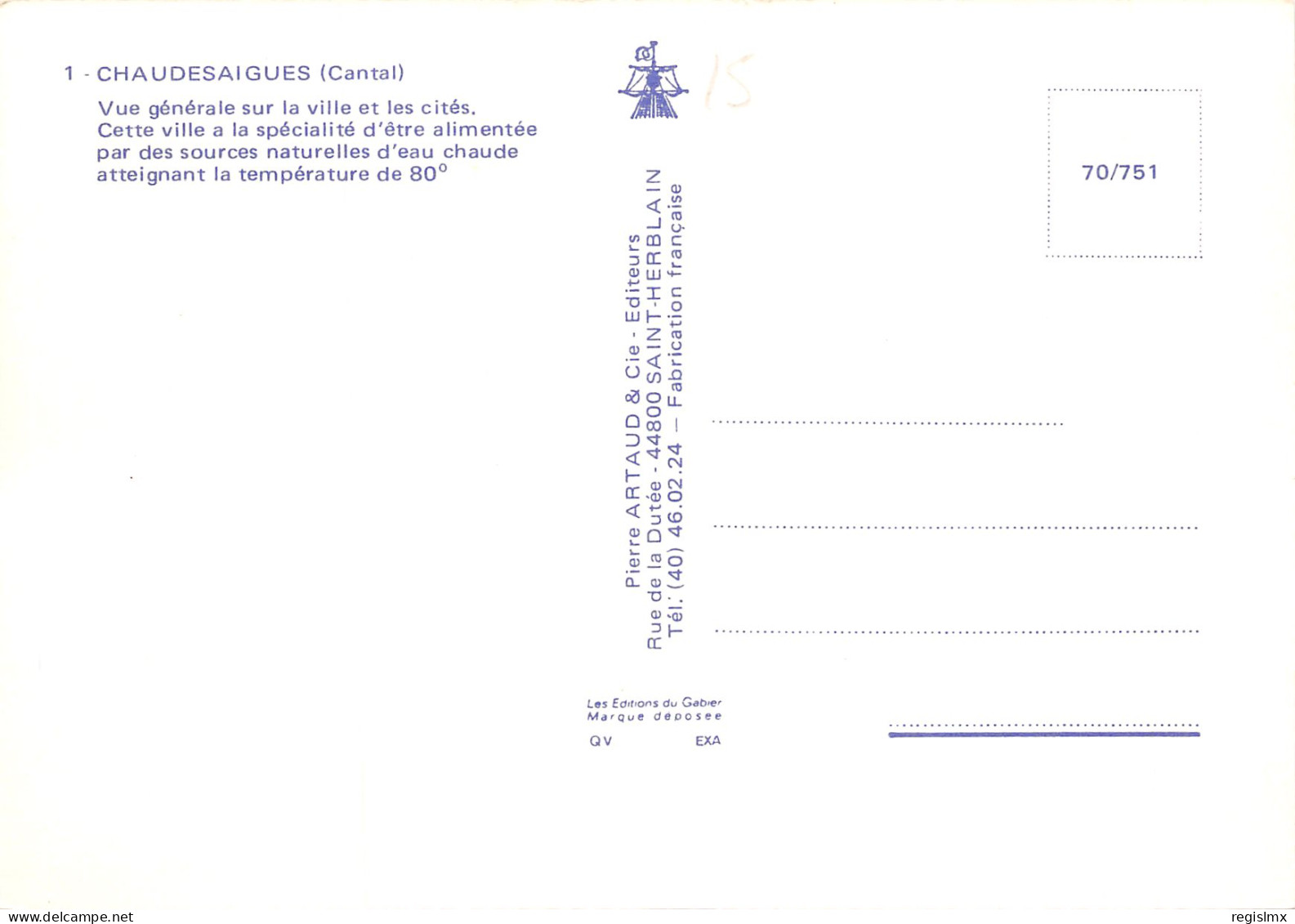 15-CHAUDES AIGUES-N°341-A/0163 - Autres & Non Classés