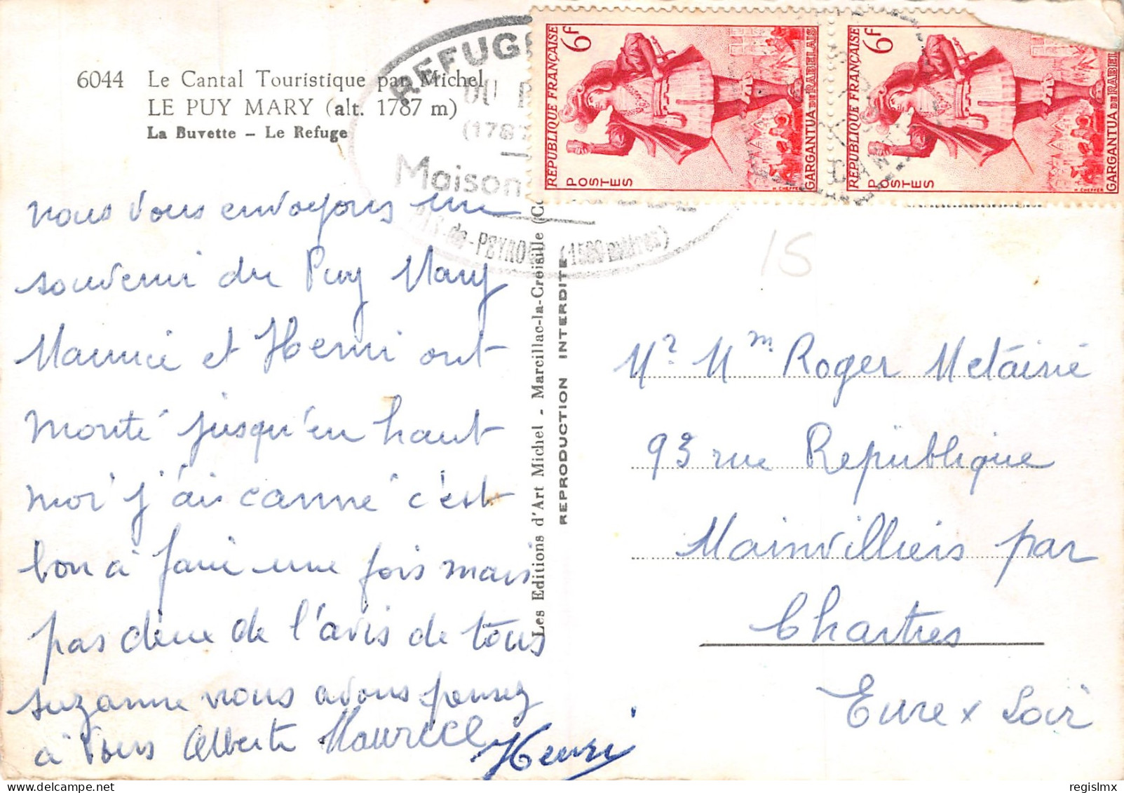 15-LE PUY MARY-N°341-A/0149 - Sonstige & Ohne Zuordnung