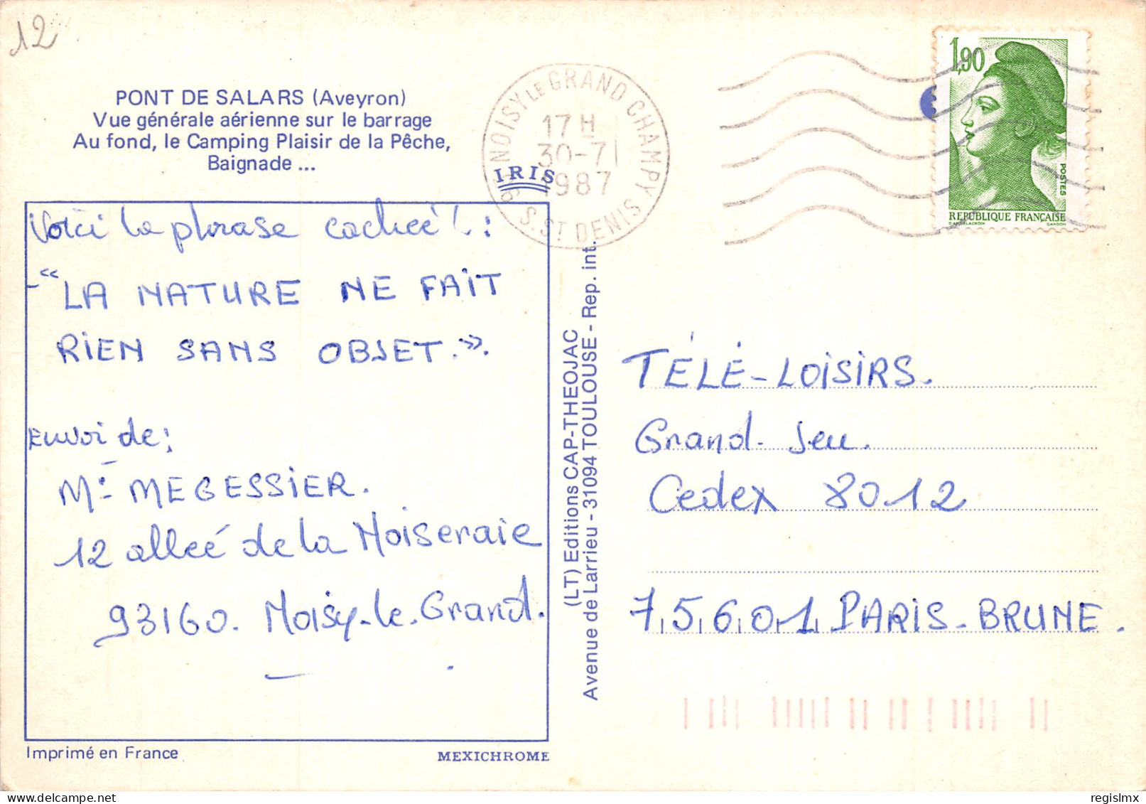 12-PONT DE SALARS-N°340-C/0387 - Other & Unclassified