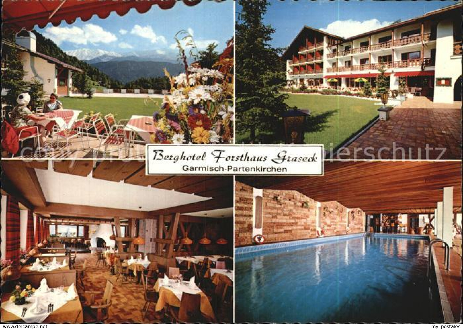 72495844 Garmisch-Partenkirchen Berghotel Forsthaus Graseck Terrasse Gaststube H - Garmisch-Partenkirchen