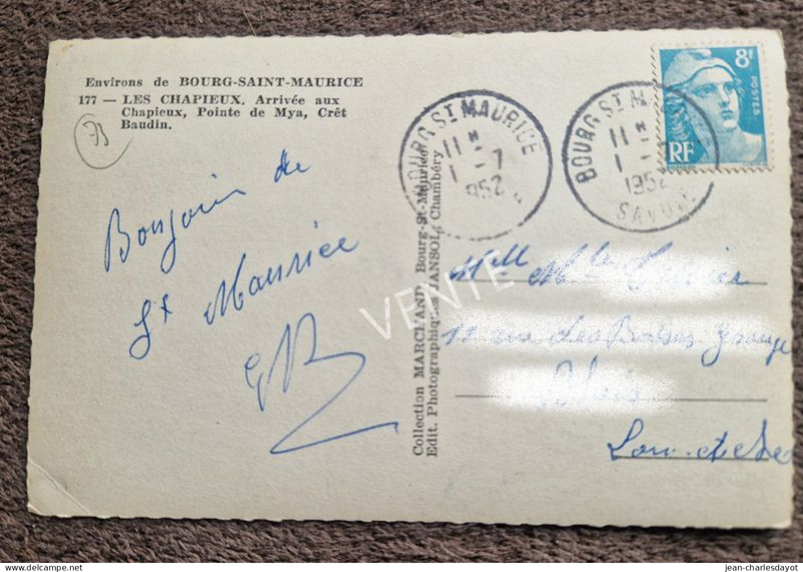 Carte Postale BOURG-SAINT-MAURICE : Les Chapieux - Bourg Saint Maurice