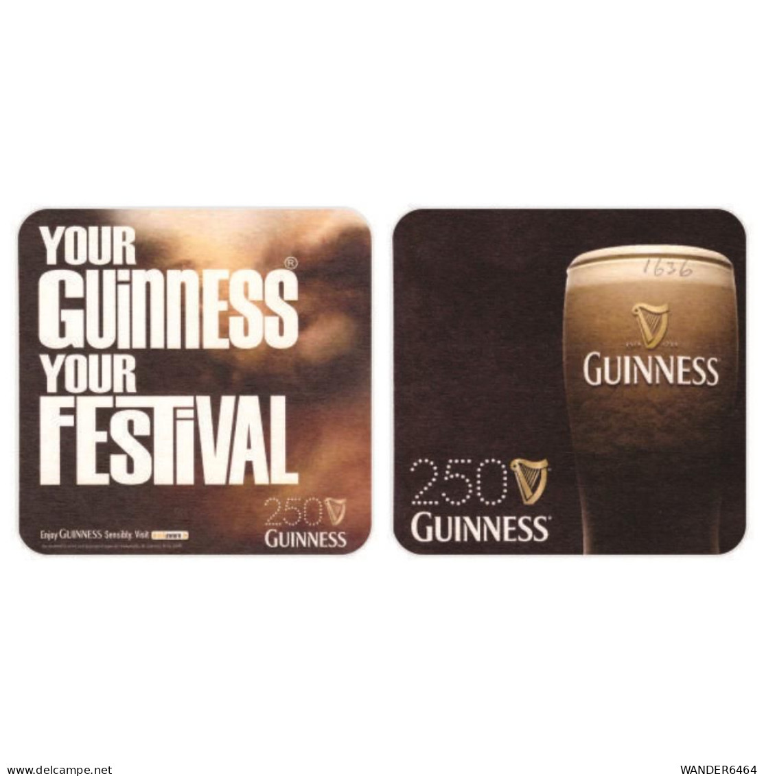 GUINNESS BREWERY  BEER  MATS - COASTERS #0012 - Sous-bocks