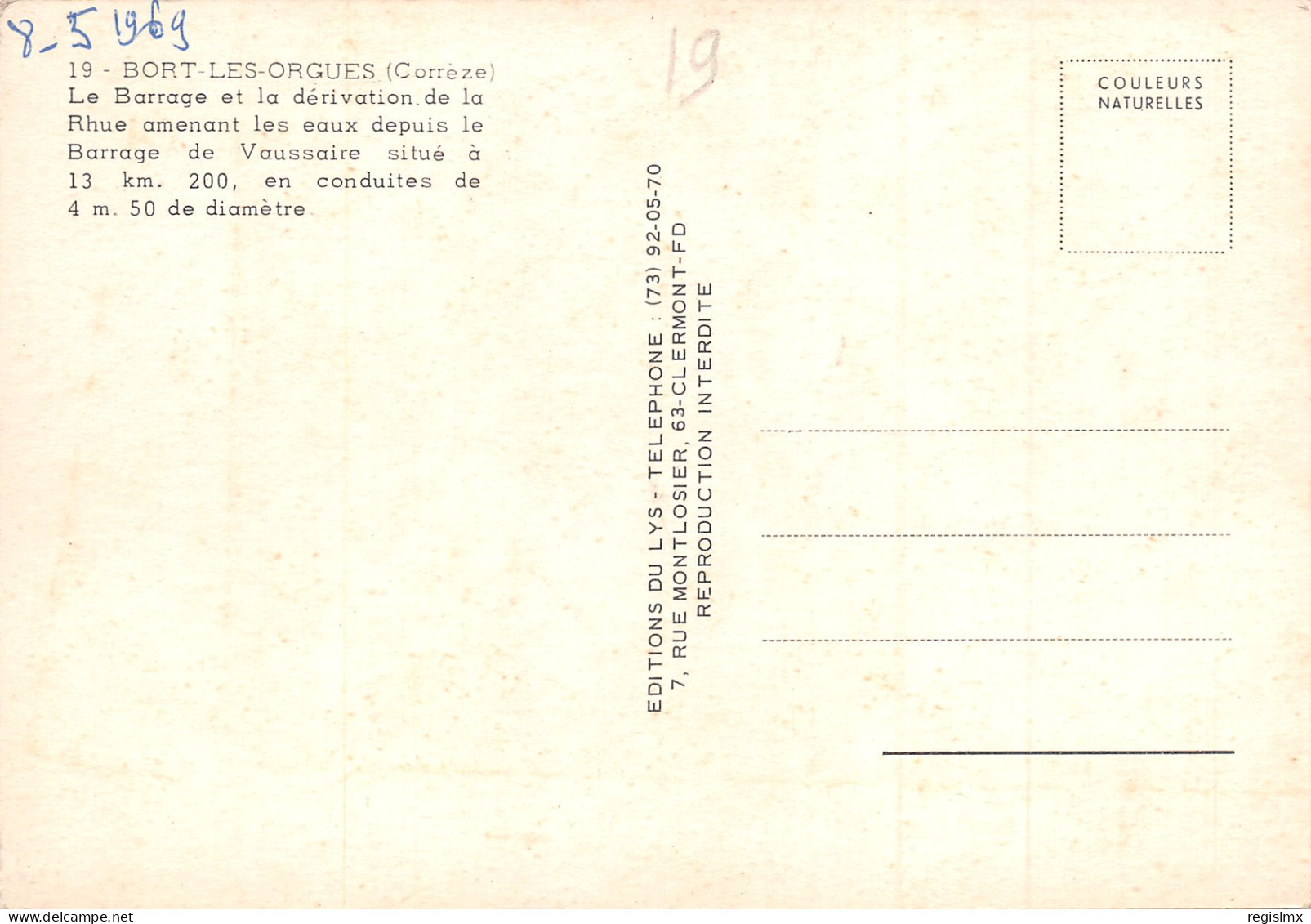 19-BORT LES ORGUES-N°341-C/0067 - Autres & Non Classés