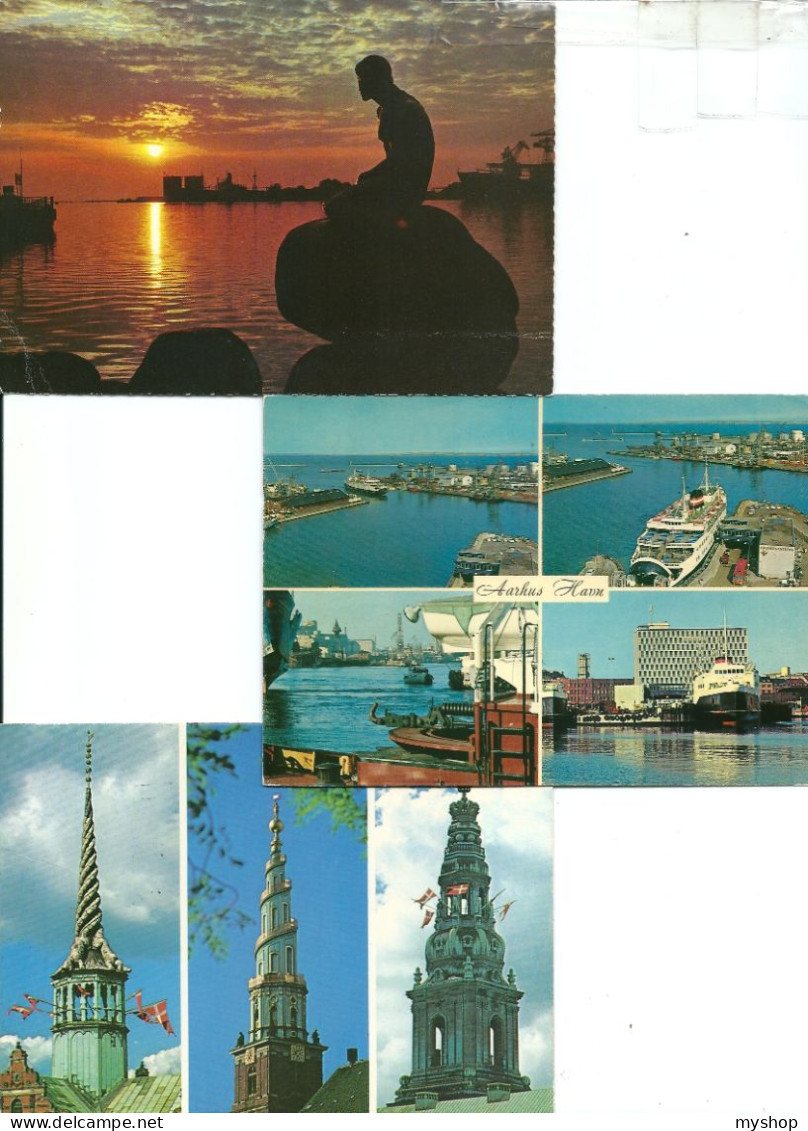 DK147_*   * 3 DANISH POSTCARDS *  SEE SCANS - Danemark