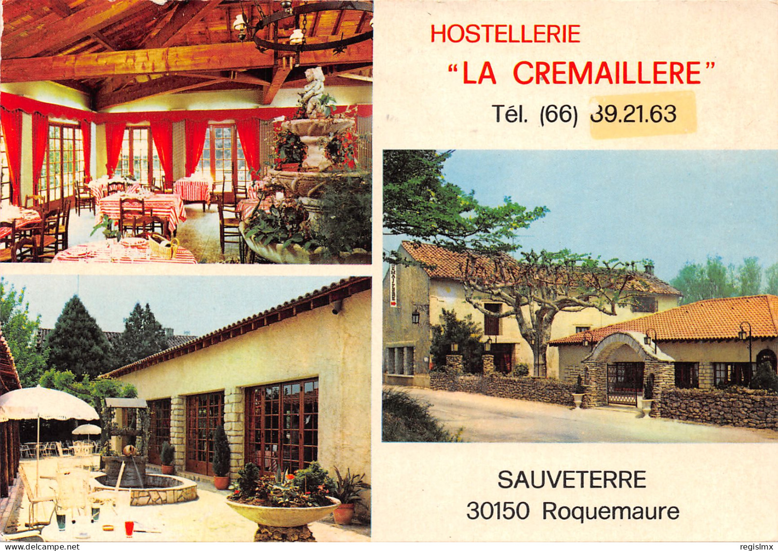 30-SAUVETERRE-HOSTELLERIE LA CREMAILLERE-N°342-D/0103 - Other & Unclassified