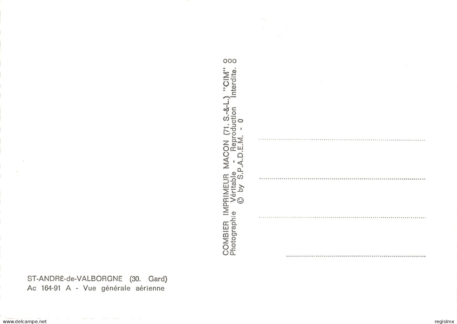 30-SAINT ANDRE DE VALBOGNE-N°342-D/0083 - Other & Unclassified