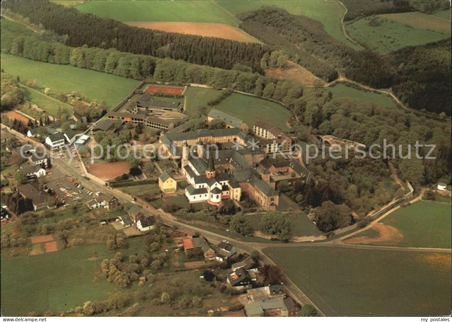 72495781 Eifel Region Kloster Steinfeld Fliegeraufnahme  - Loreley