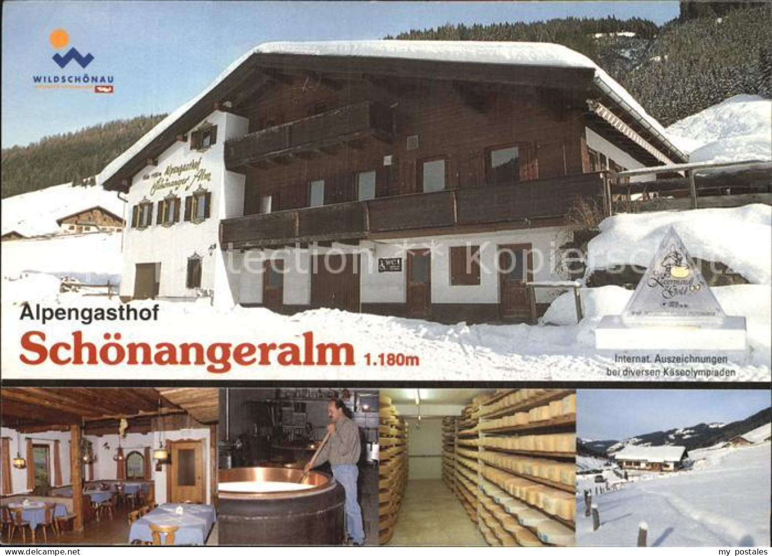 72495764 Wildschoenau Tirol Alpengasthof Schoenangeralm Gastraum Kaeserei Panora - Other & Unclassified