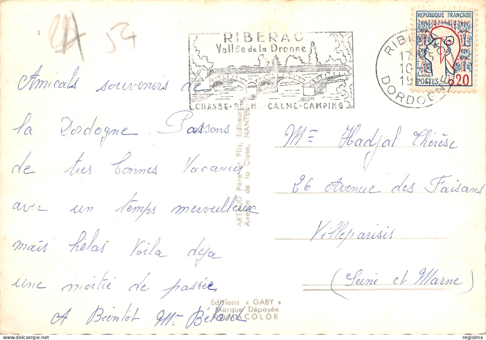 24-RIBERAC-N°342-A/0245 - Riberac