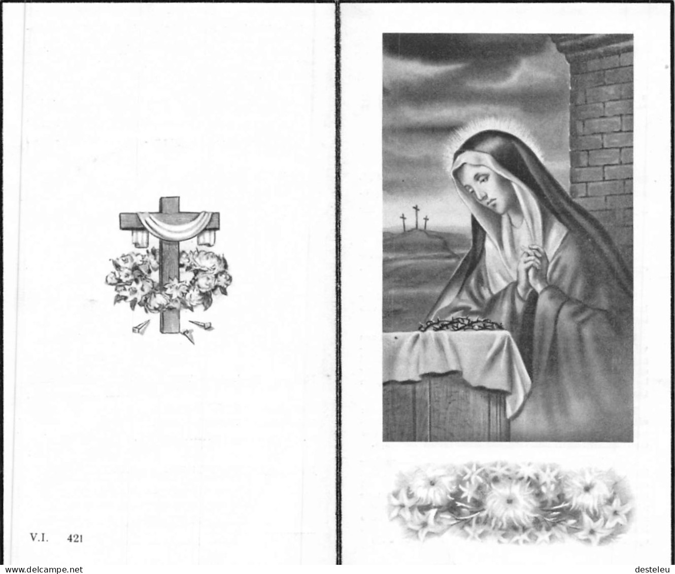Doodsprentje / Image Mortuaire Louise Verbrugghe - Durnez - Zonnebeke Ieper 1866-1954 - Décès